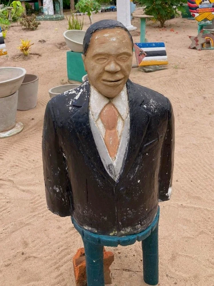 Cement sculpture detail